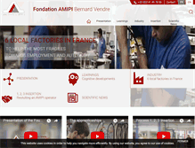 Tablet Screenshot of fondation-amipi-bernard-vendre.org